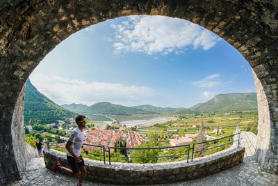 Ston from Ston wall, Peljesac, Croatia